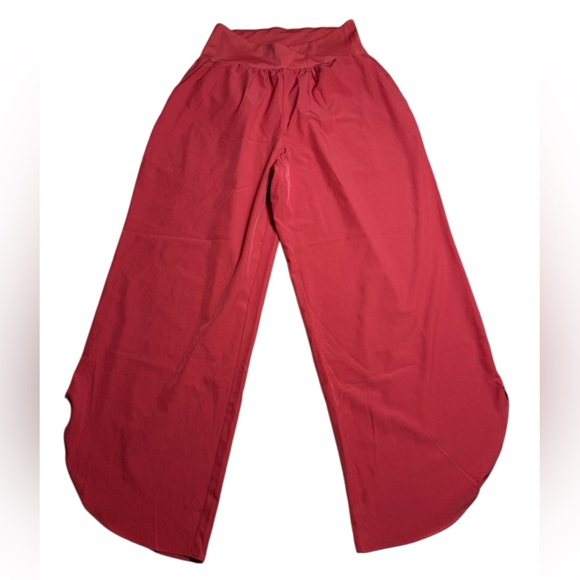 NWT Halara Cloudful™ Red Wide Leg Crossover Pants Size XS - Picture 1 of 4